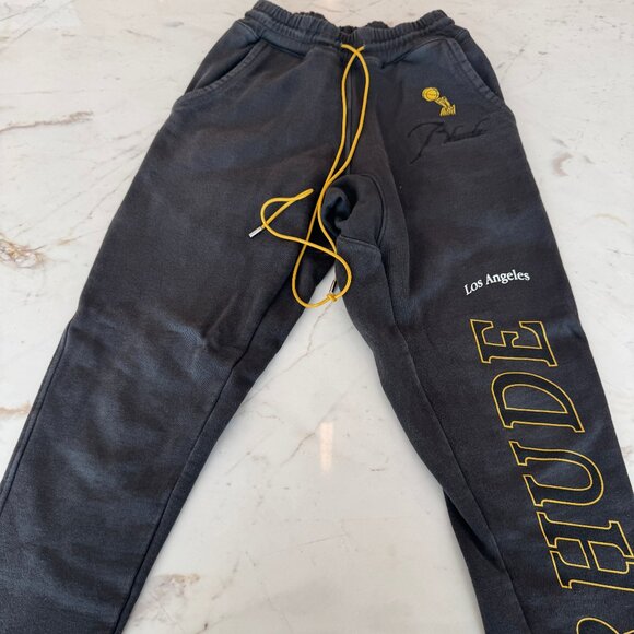 RhudeRhude Black/grey Workout Sweatpants